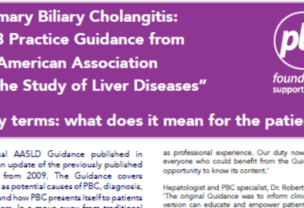 AASLD Guidance for PBC